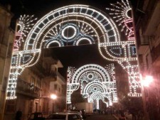 luminarie in piazza castello