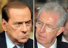 berlusconi  e monti