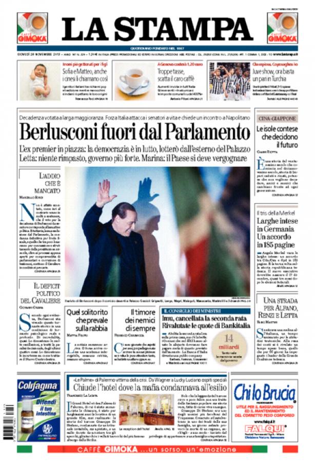 Lastampa 28112013 5296e31edbf9b Edicola Di Pinuccio