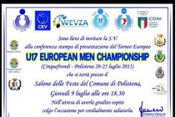 invito presentazione europeo pallavolo